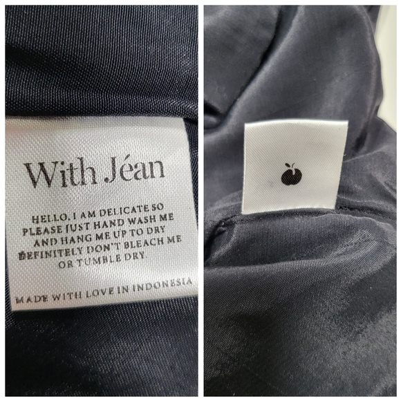 With Jean Black Gia  Style Halter Mini Dress Size M - Picture 14 of 16